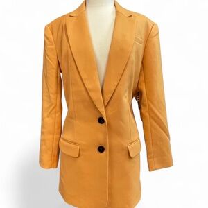 NWT Boxy Oversized Express Women's Mustard Blazer Suit Coat